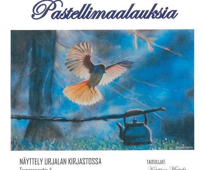 Akaan kuvataiteilijat ry: Pastellimaalauksia Urjalan kirjastossa 